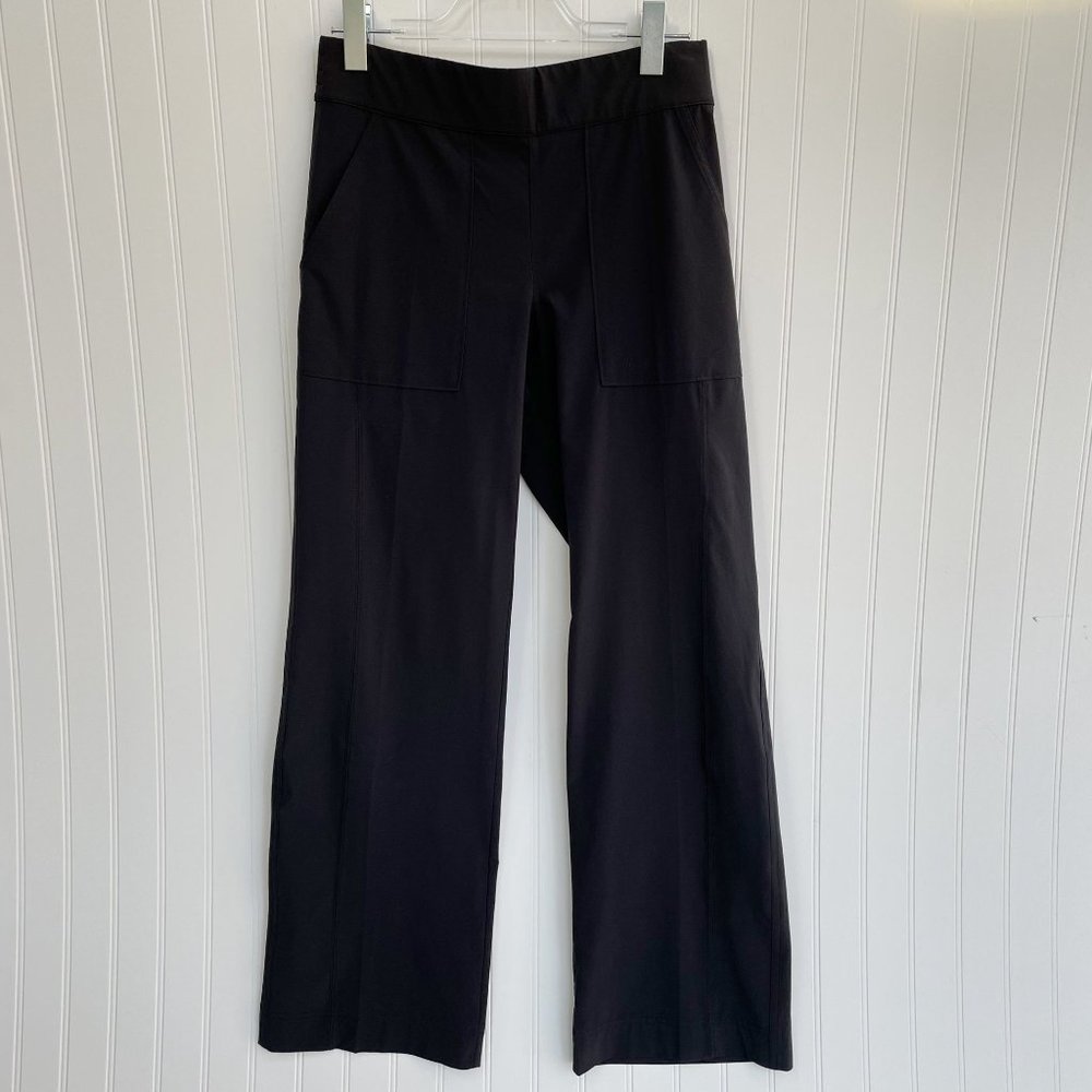 Athleta Chelsea Wide Leg Pants Black Size 4 Lounge Athleisure - Picture 4 of 9